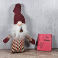 8 " Winter Gnome Shelf Sitter | Farmhouse Christmas Decor | Bendable Stocking