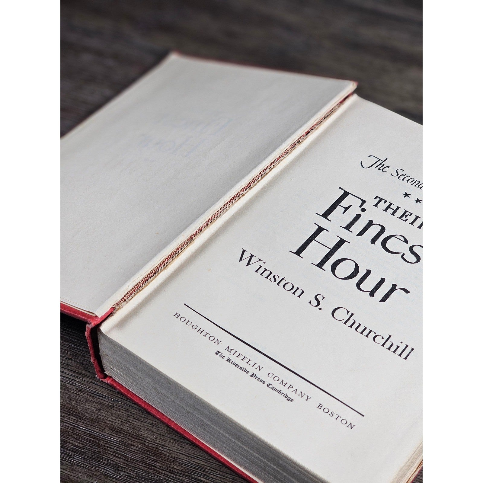 The Second World War Their Finest Hour 1949 Churchill HC