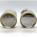Vintage Walt Disney Mickey & Minnie Mouse Salt & Pepper Glass Shaker Set