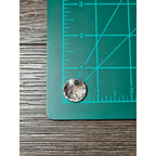 Textured Gold Tone Round Stud Earrings Vintage Style Minimal Earrings