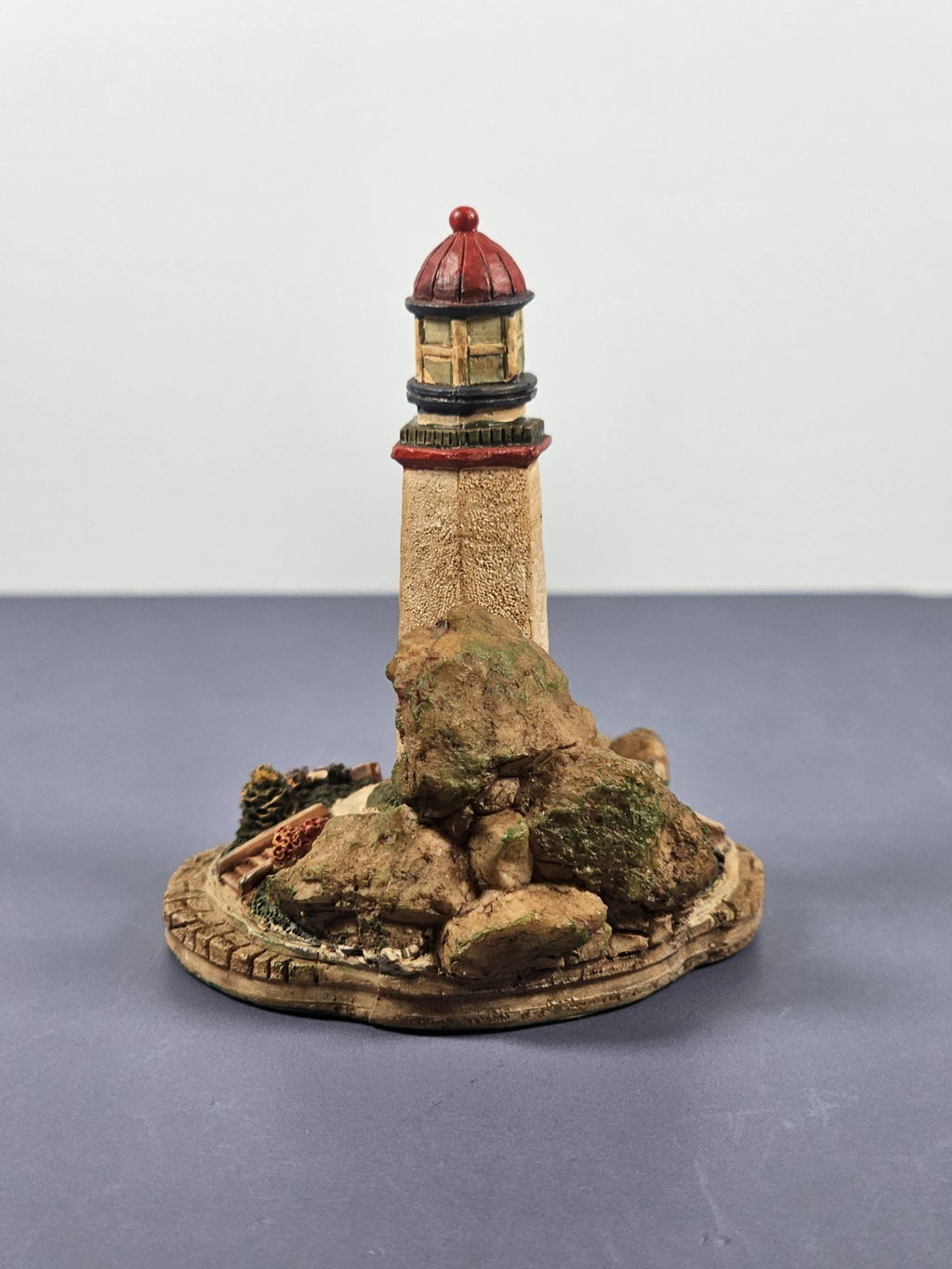 Vintage Ks Collection Lighthouse Figurine 1990s Hand-Painted Keepsake