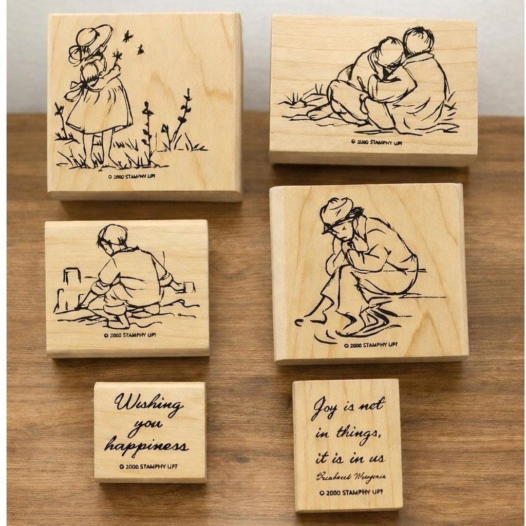 Stampin Up Summer By The Sea Stamp Set 2004 Retired Set of 6