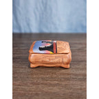Vintage Hand-Painted Southwest Trinket Box Desert Landscape Signed
