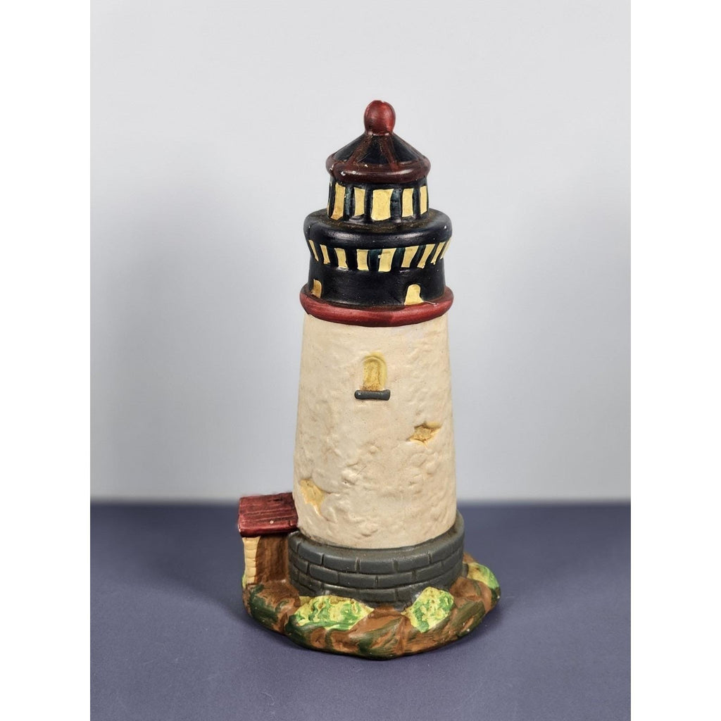 KS Collection Lighthouse Figurine Blue Brick Base Coastal Decor