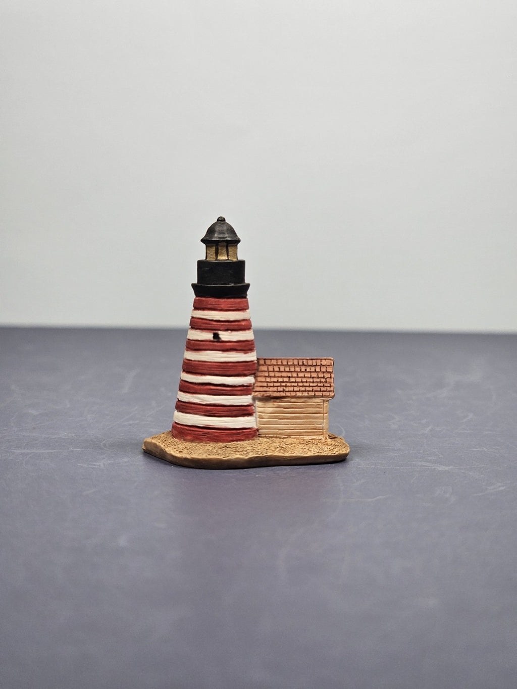 Lenox Miniature Lighthouse Thimble Figurine West Quoddy Head Lighthouse ME