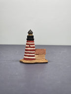 Lenox Miniature Lighthouse Thimble Figurine West Quoddy Head Lighthouse ME