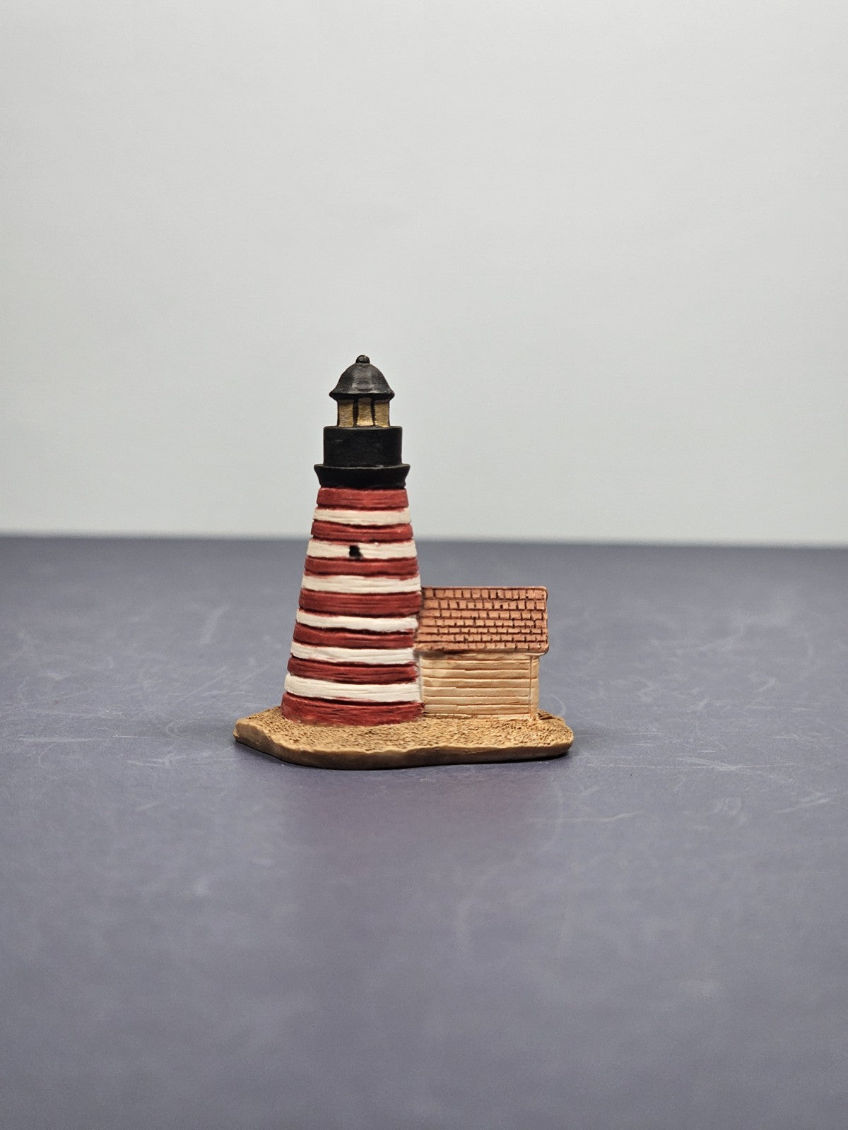 Lenox Miniature Lighthouse Thimble Figurine West Quoddy Head Lighthouse ME