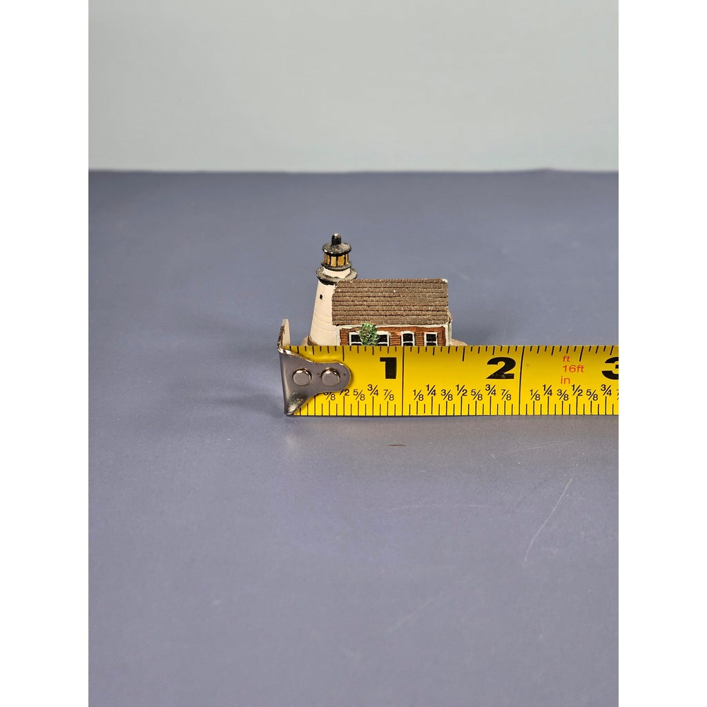 Vintage Lighthouse Thimble Miniature Coastal Souvenir – Chipped Roof