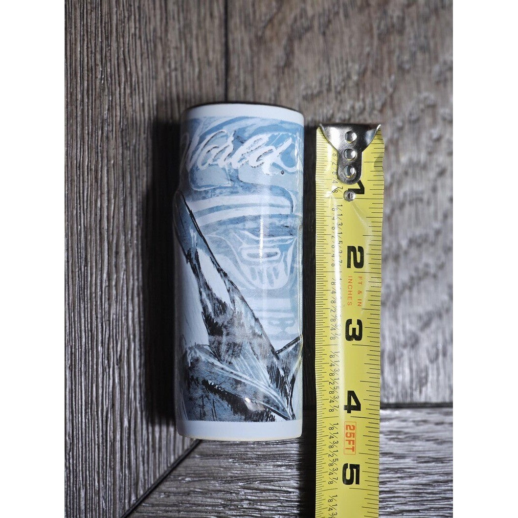 Vintage SeaWorld Orca Raised Relief Ceramic Shot Glass Whale Souvenir