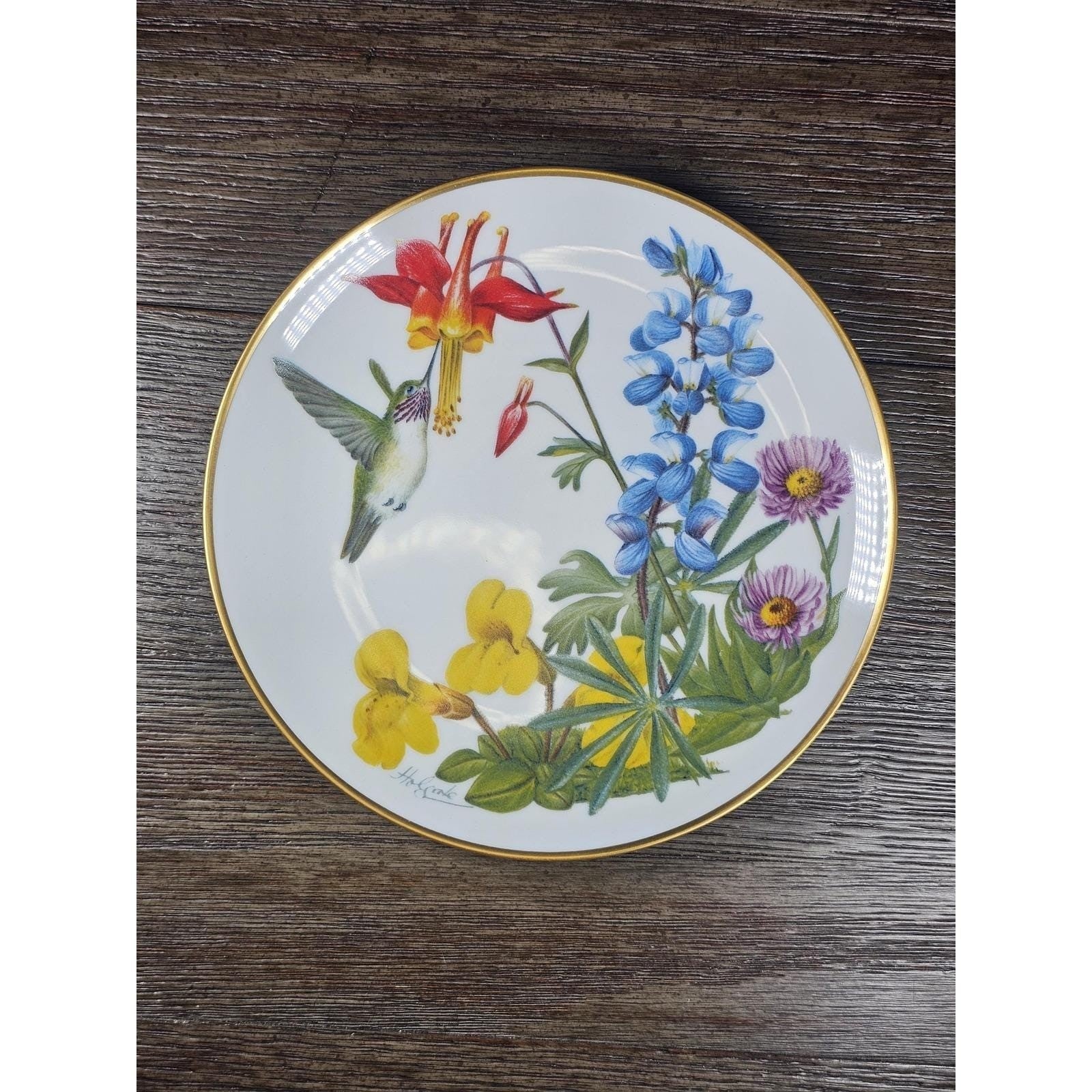 Franklin Mint Northwest Wildflowers Plate 1978 Porcelain