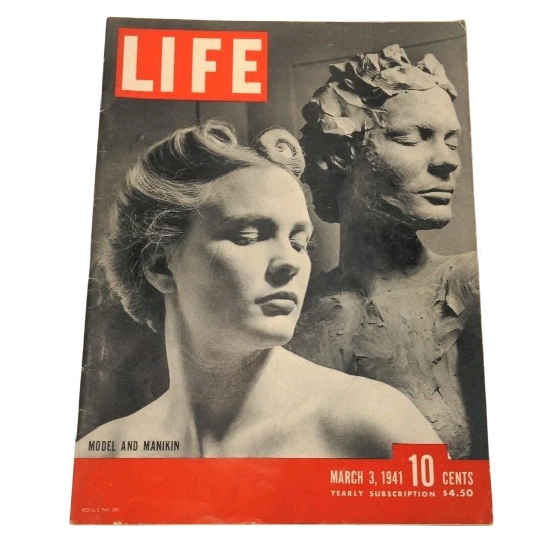 Life Magazine March 3 1941 Model and Manikin Vintage Magazine