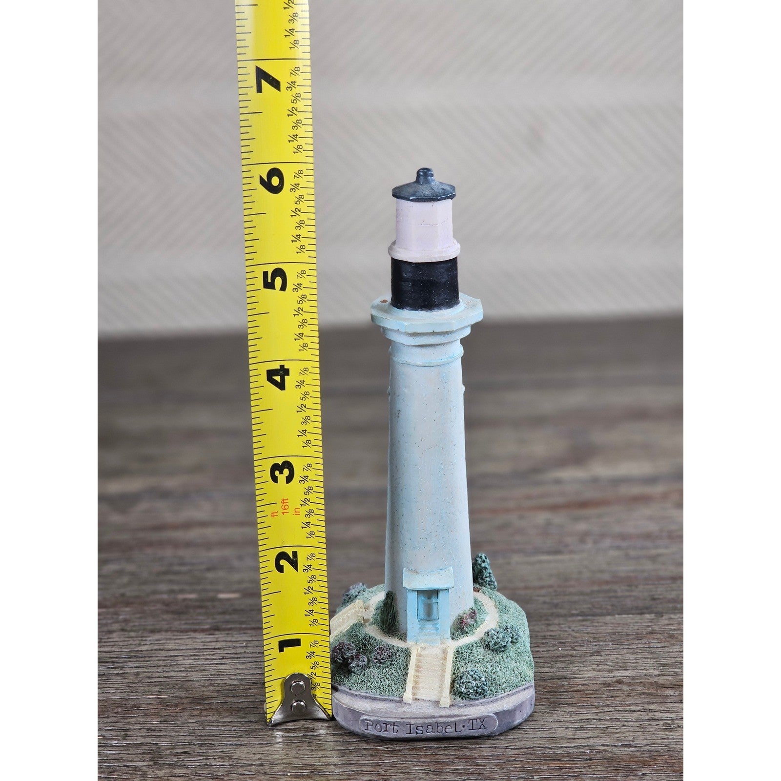 Vintage Port Isabel Texas Lighthouse Figurine Resin Coastal Decor