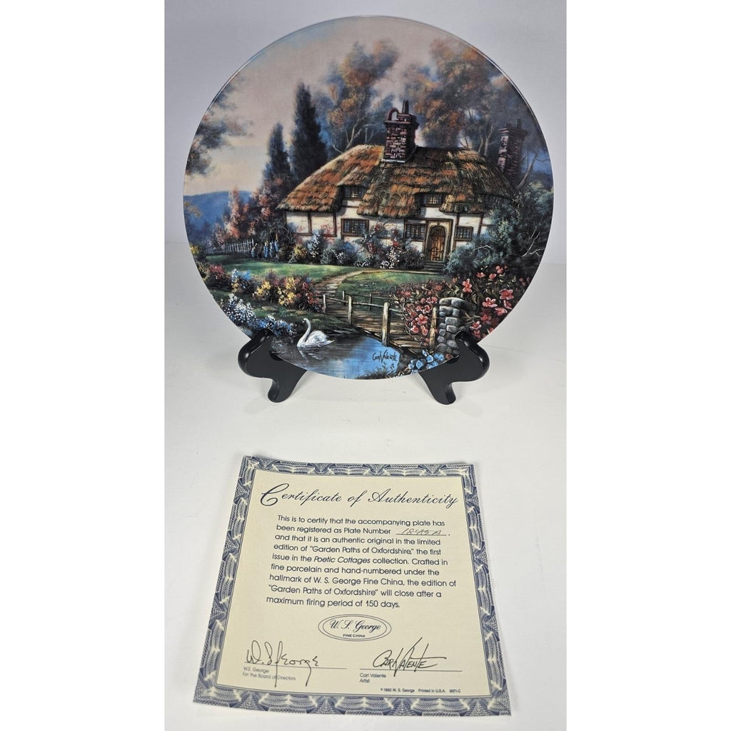 WJ George Garden Paths Oxfordshire Plate English Cottage Plate