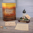 Lefton Wolf Island Lighthouse Lost Lights w/ Tin Box COA