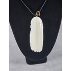 Vintage Carved Buffalo Lion Eagle Wolf Pendant Necklace