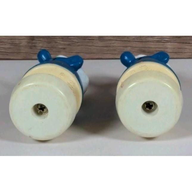 Vintage Smurf School Bus Figures Peyo 1982 Set of 2 Plastic