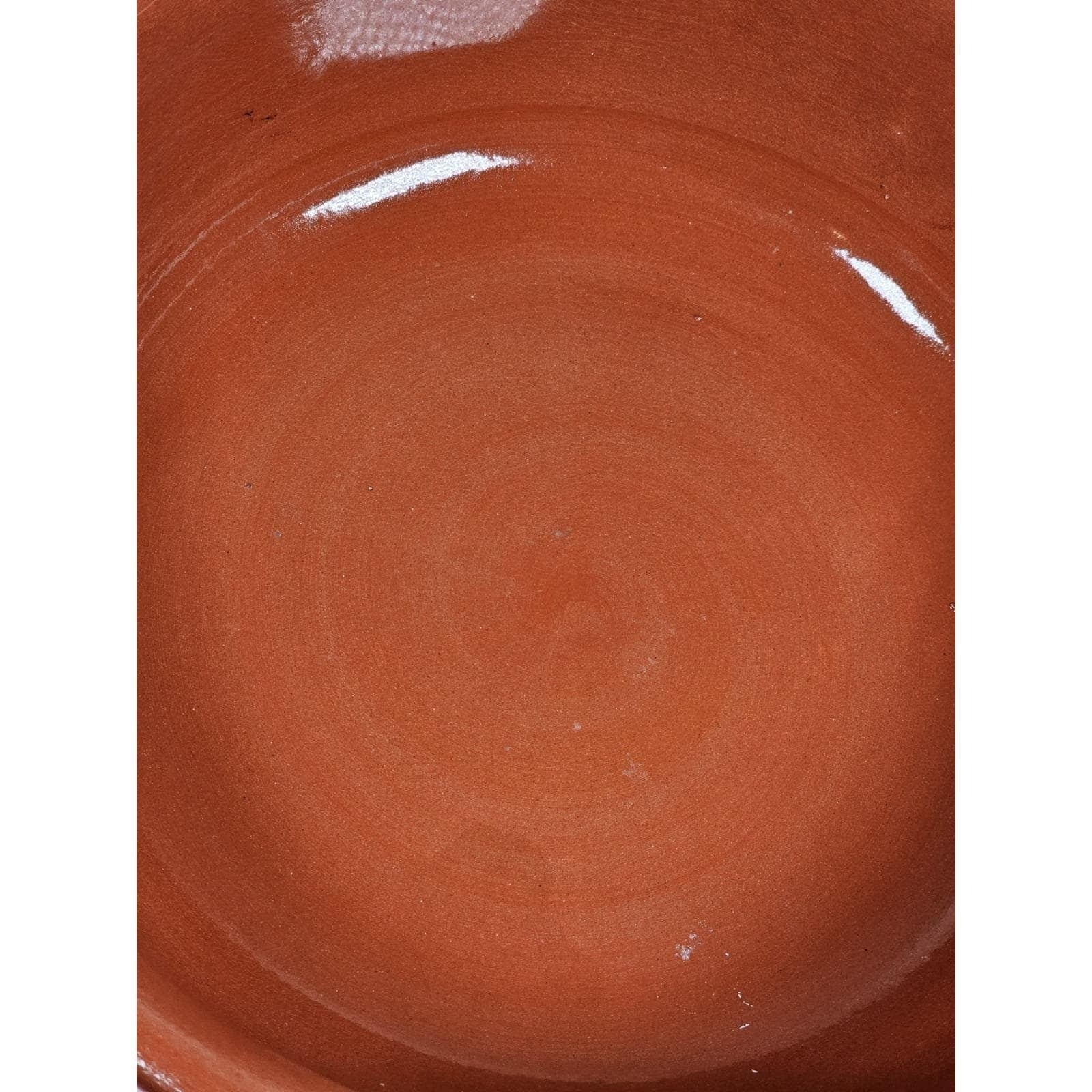 Vintage Mid Century Modern Red Orange Dual Handle Serving Bowl