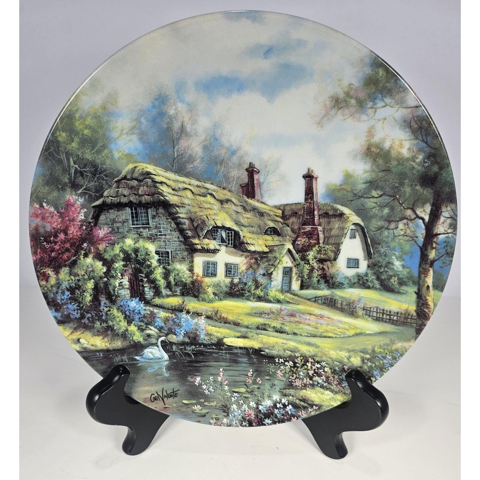 Carl Valente Hampshire Spring Splendor Plate W.S. George Cottage