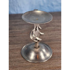 Vintage Bradford Exchange Solid Brass Candle Holder Twisted Stem Design