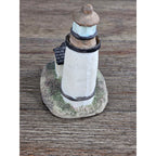 Mini Coastal Lighthouse Figurine Resin Nautical Decor Small Shelf Accent