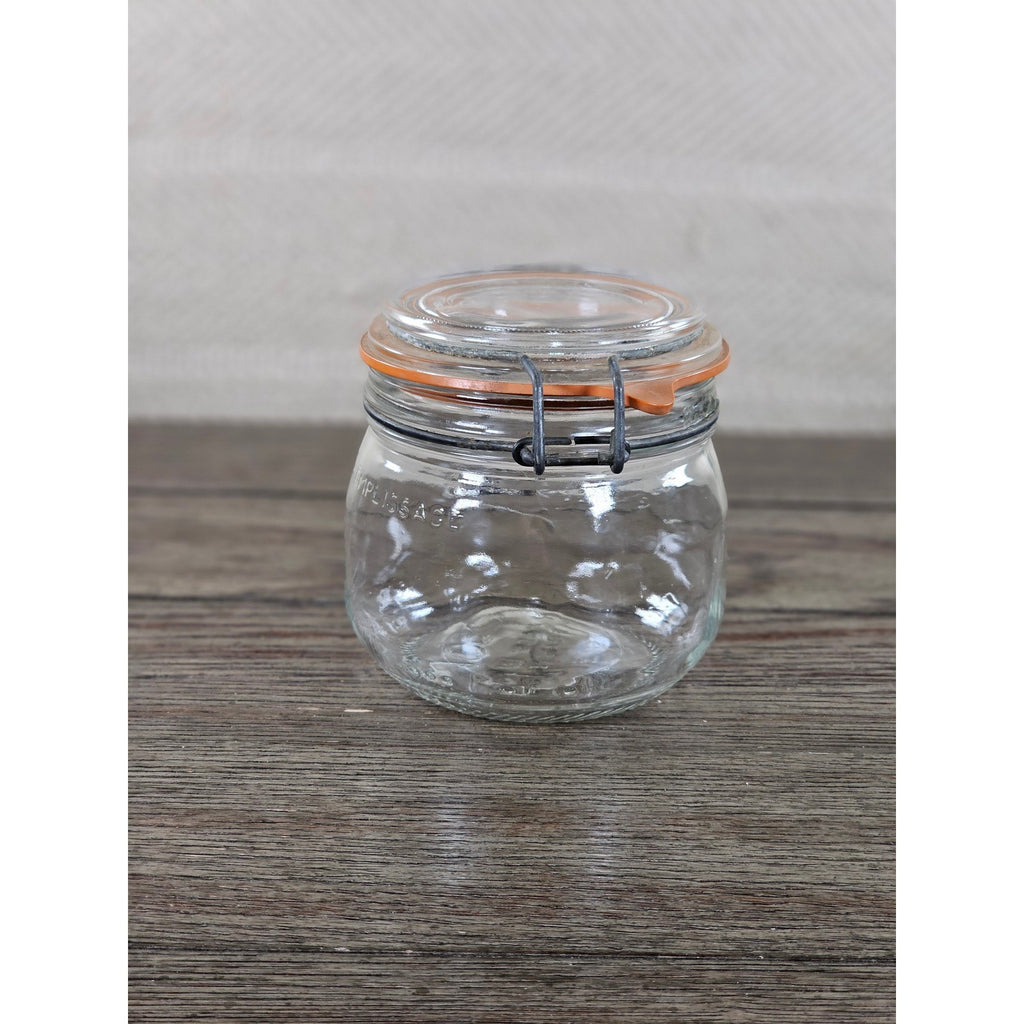 Vintage Le Parfait 0.5L Clamp Lid Glass Jar Made in France