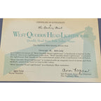 Danbury Mint West Quoddy Head Lighthouse 1994 COA Maine