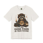 Fortune Teller Raccoon Shirt, Thrift Lover Crystal Ball Tee