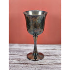 Vintage Salem Silver Plate Wine Goblets Set of 4 Portugal 5.5"