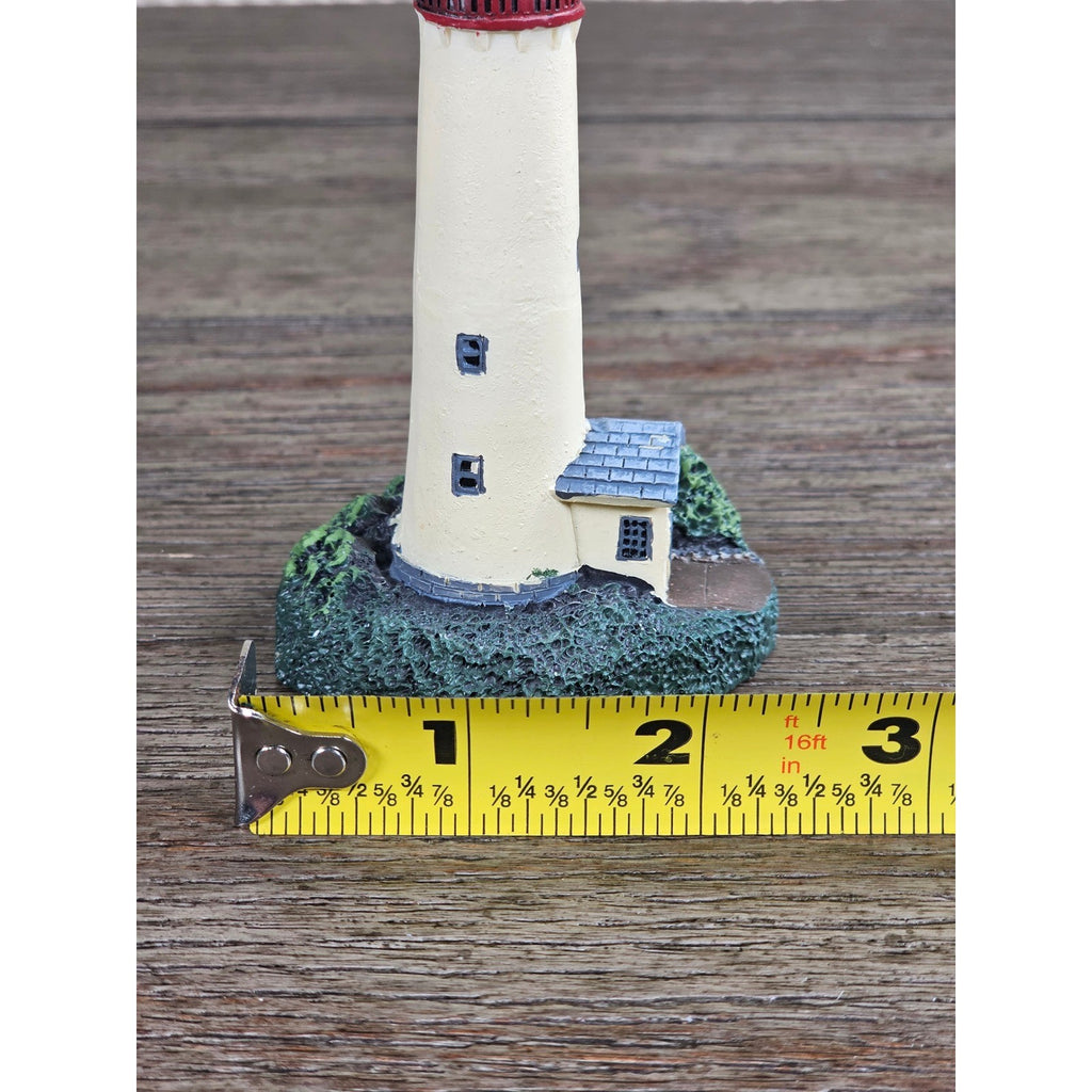 Mini Resin Lighthouse Figurine Coastal Nautical Decor Small Lighthouse