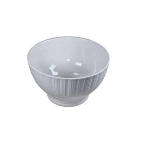 Vintage Thomson Maison Ribbed White Bowl 6 Inch Soup Cereal Pasta Bowl