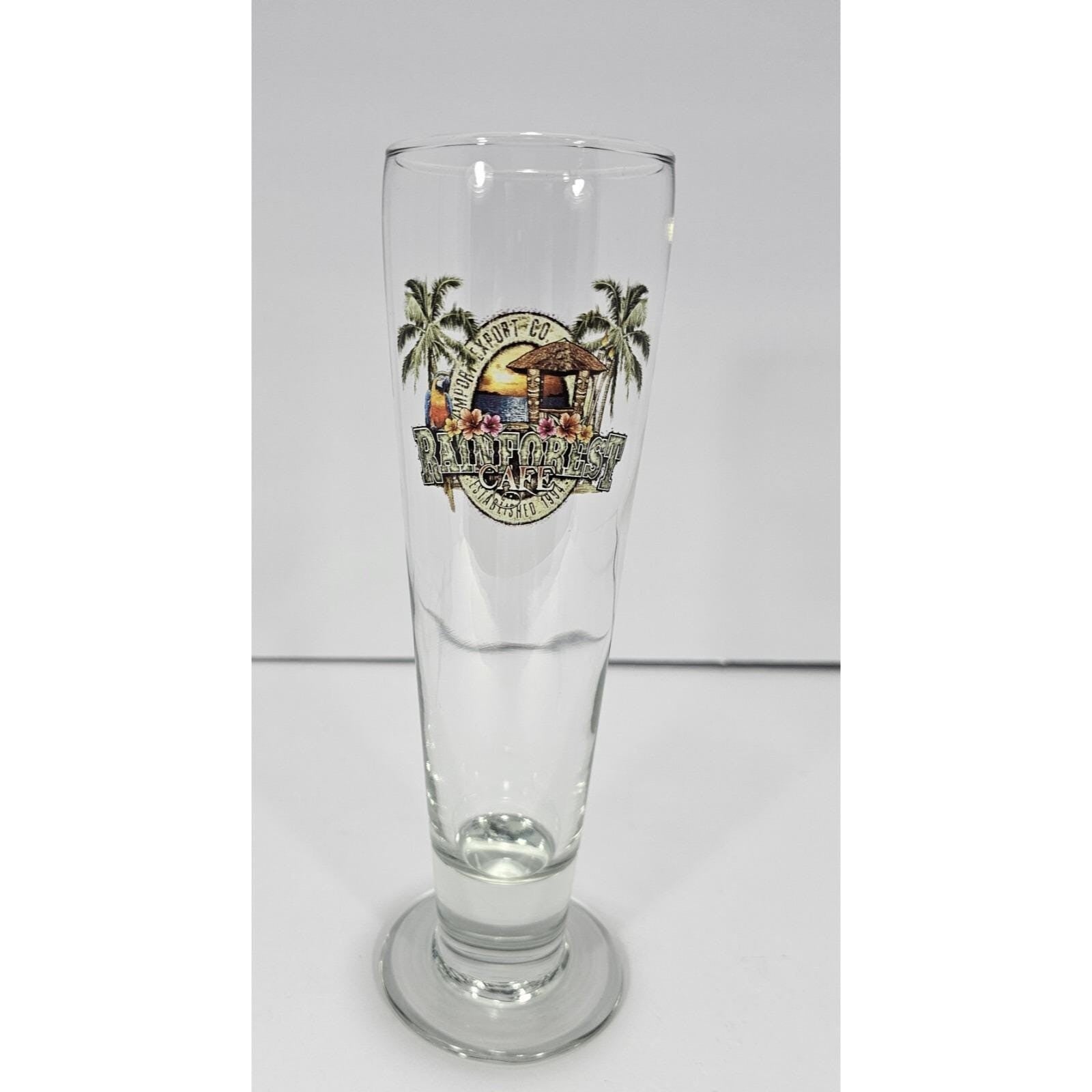 Vintage Hard Rock Cafe Dallas Hurricane Glass 9.5 Inch Collectible Barware