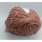 Mercerized Cotton Yarn Dusty Rose 50g Knitting Crochet