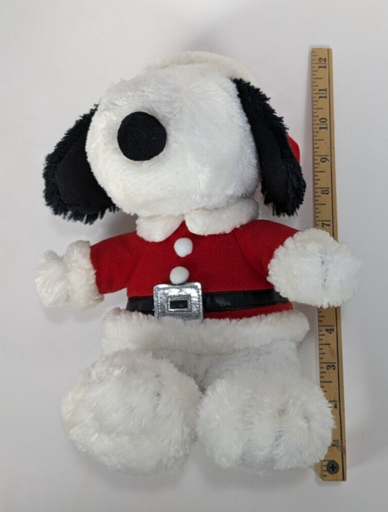 Hallmark Peanuts Christmas Snoopy Plush 10" Fluffy Animal Stuffed Toy