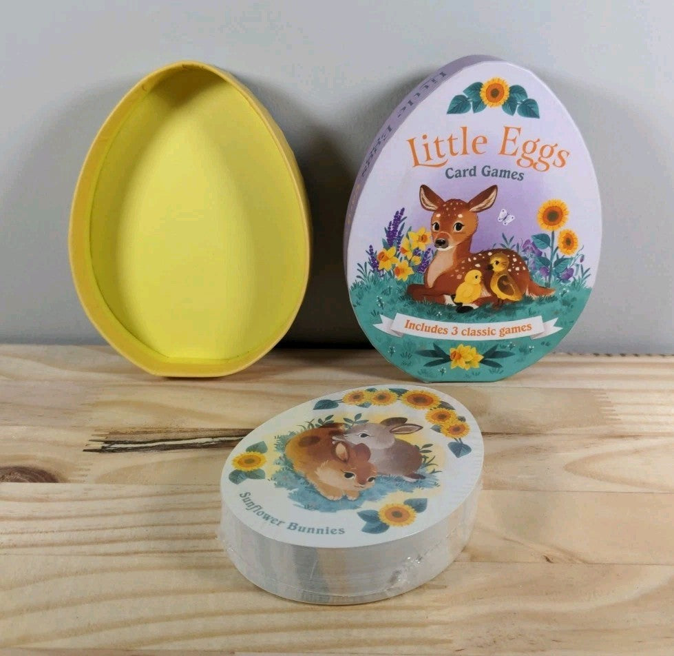 New Little Eggs Card Games - 3 Classic Family Games For 2-5 Players Ages 4+