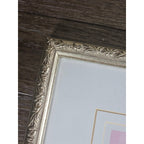Vintage Paris Eiffel Tower Art Print Framed 13x13 French Poodle Illustration