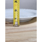 CorningWare French White Ribbed Plates Set of 2 8.25 Inch Salad Plates