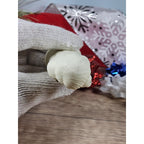 Vintage Nativity Wise Man Figurine Lamb White Gold 3.5 Inch