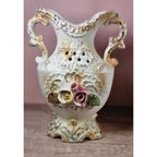 Vintage 1940s Chase Japan Floral Vase Pair
