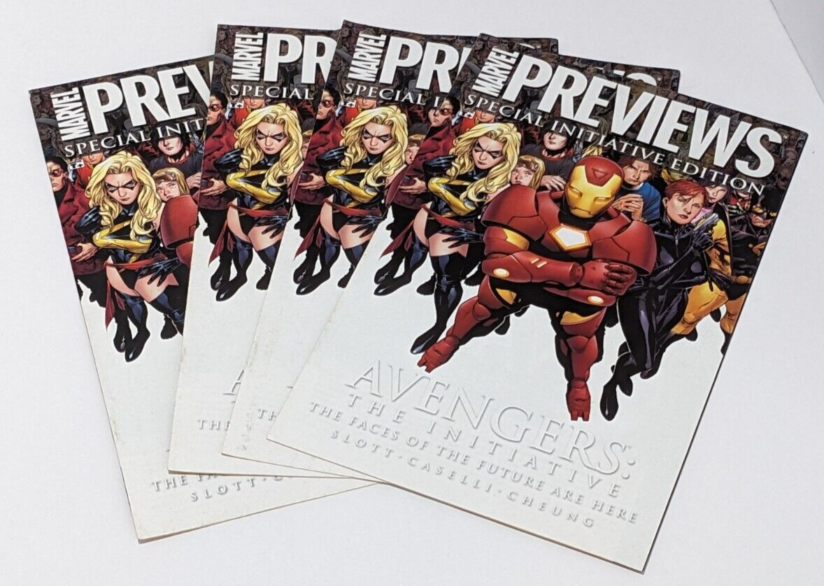 Lot of 4 Copies of Marvel Previews Special Initiative Edition 2007