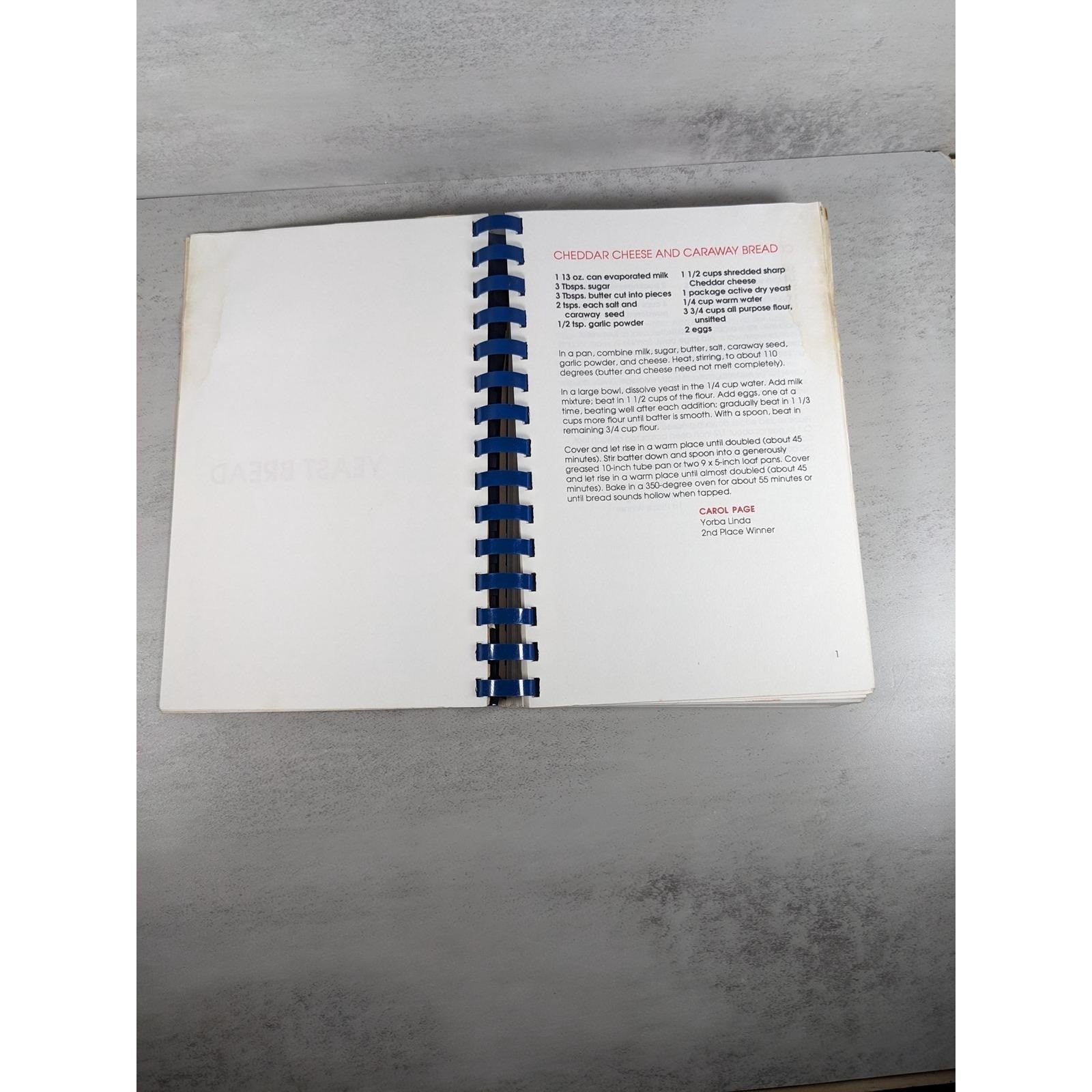 1989 LA County Fair Cookbook Award Winning Recipes Spiral Bound