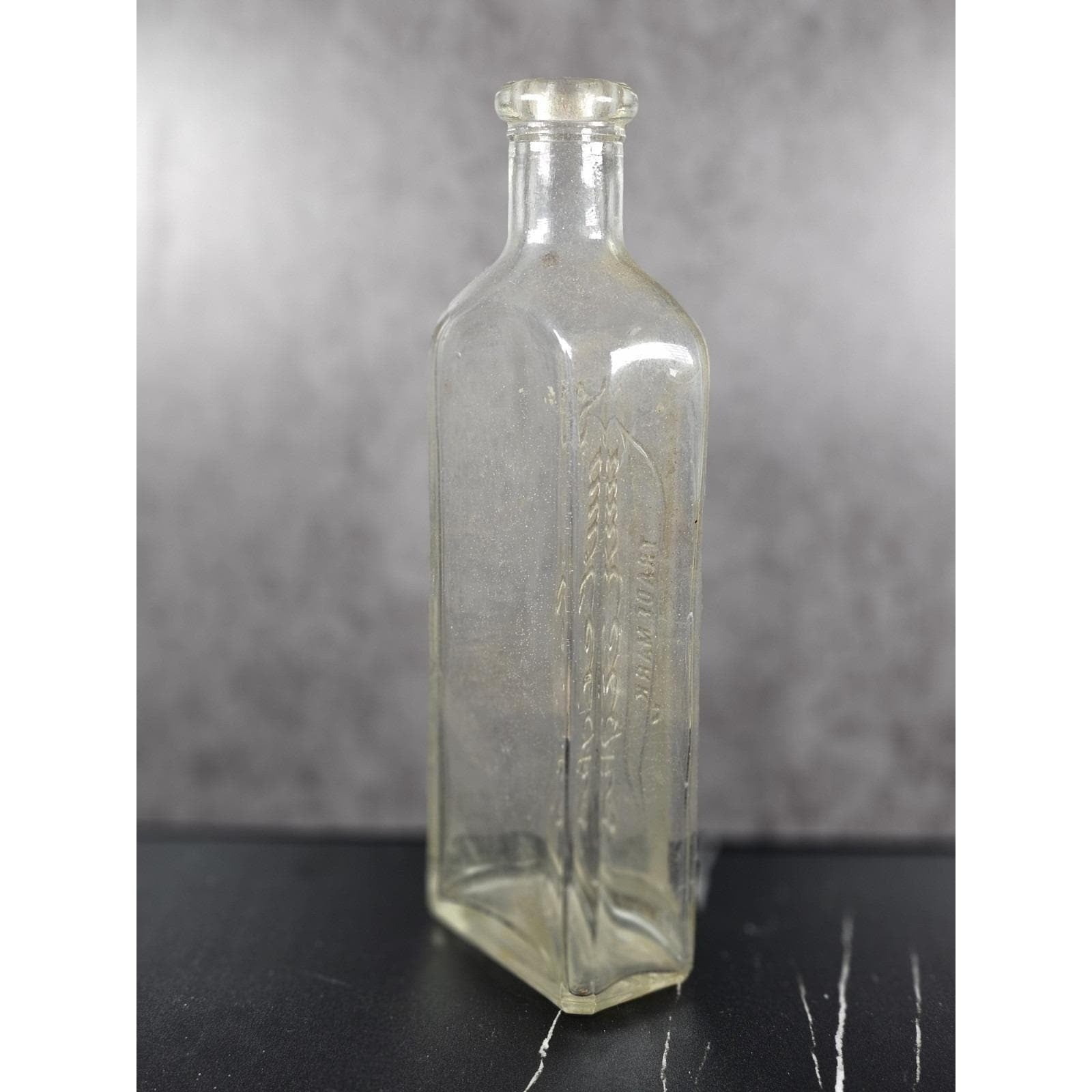Vintage Rawleighs Embossed Medicine Bottle Clear Glass Apothecary