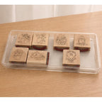 Vintage Stampin Up Nice Easy Notes Rubber Stamp Set 1996