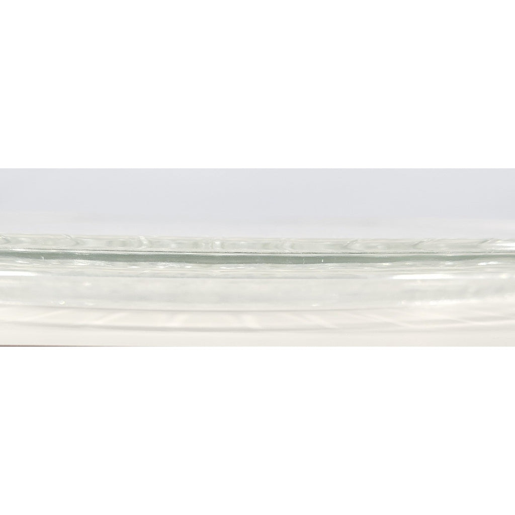 Vintage Pressed Glass Floral Cake Stand Round Serving Tray 13 Inch