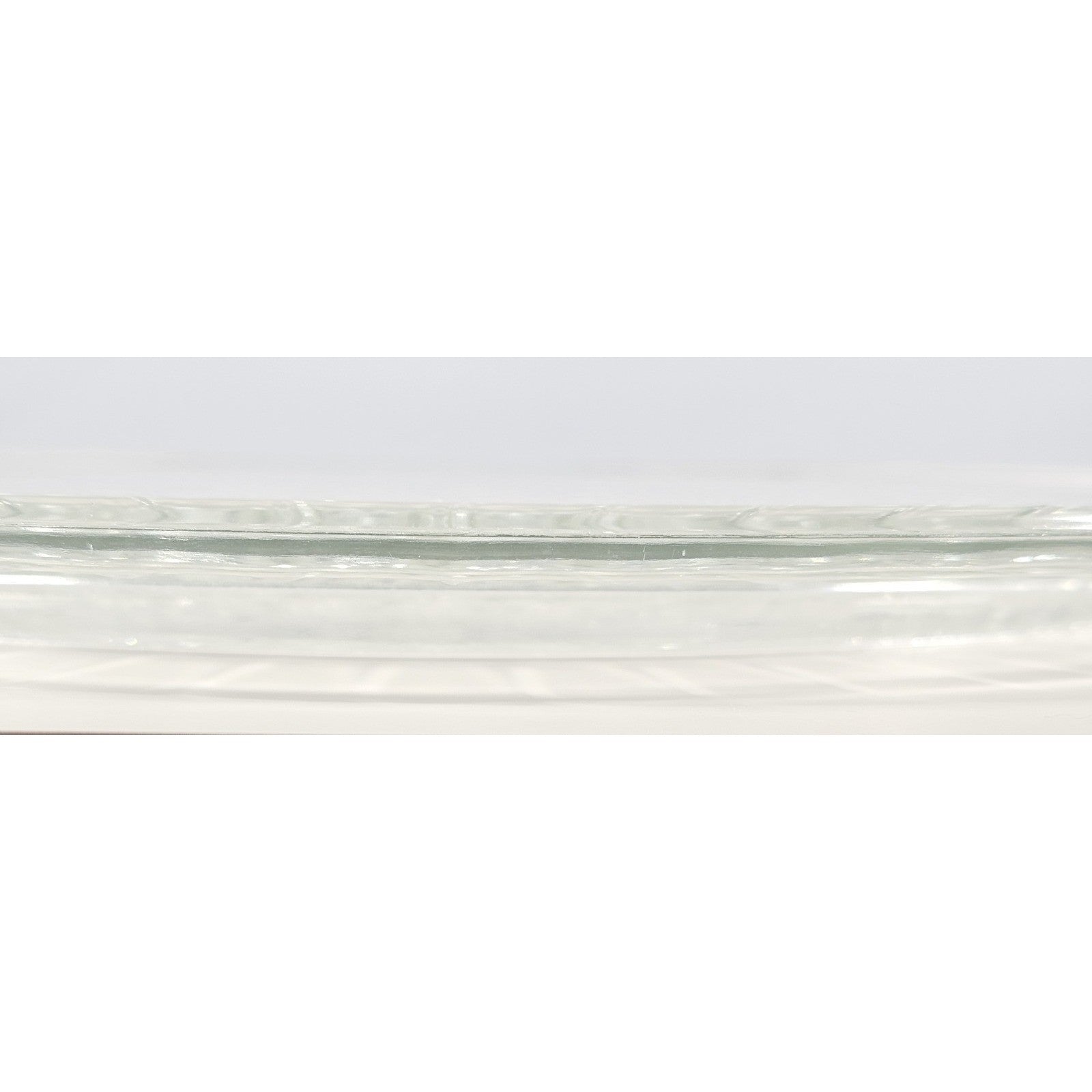 Vintage Pressed Glass Floral Cake Stand Round Serving Tray 13 Inch