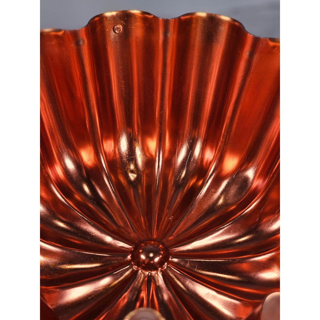 Vintage Copper Fluted Tart Pan Fluted Bowl Dessert Pan