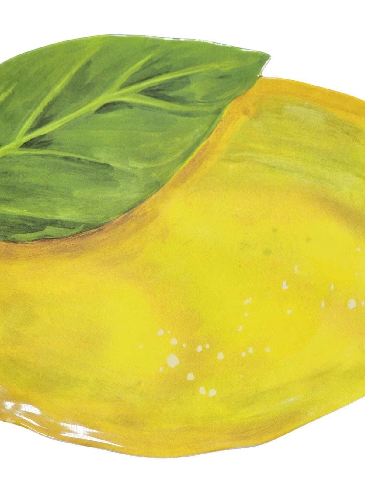 House & Garden Lemon Melamine Serving Tray Platter Dish Yellow 17.5" X 12"