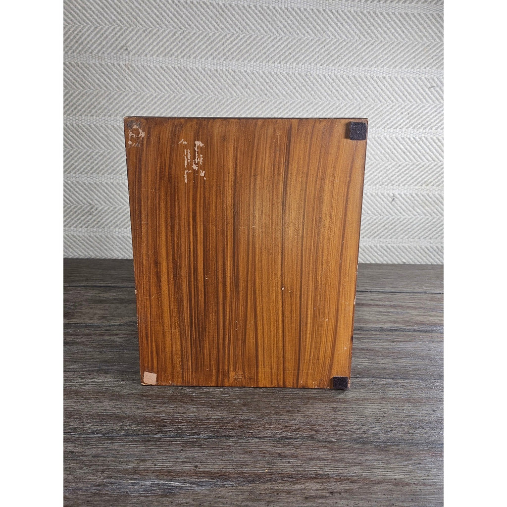 Vintage Wood & Metal Wine Bottle Holder | 3-Bottle Countertop Wine Rack