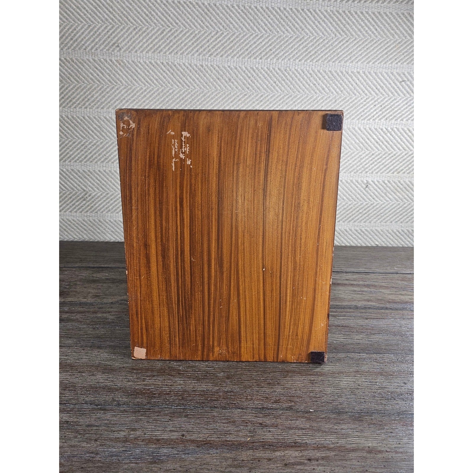 Vintage Wood & Metal Wine Bottle Holder | 3-Bottle Countertop Wine Rack