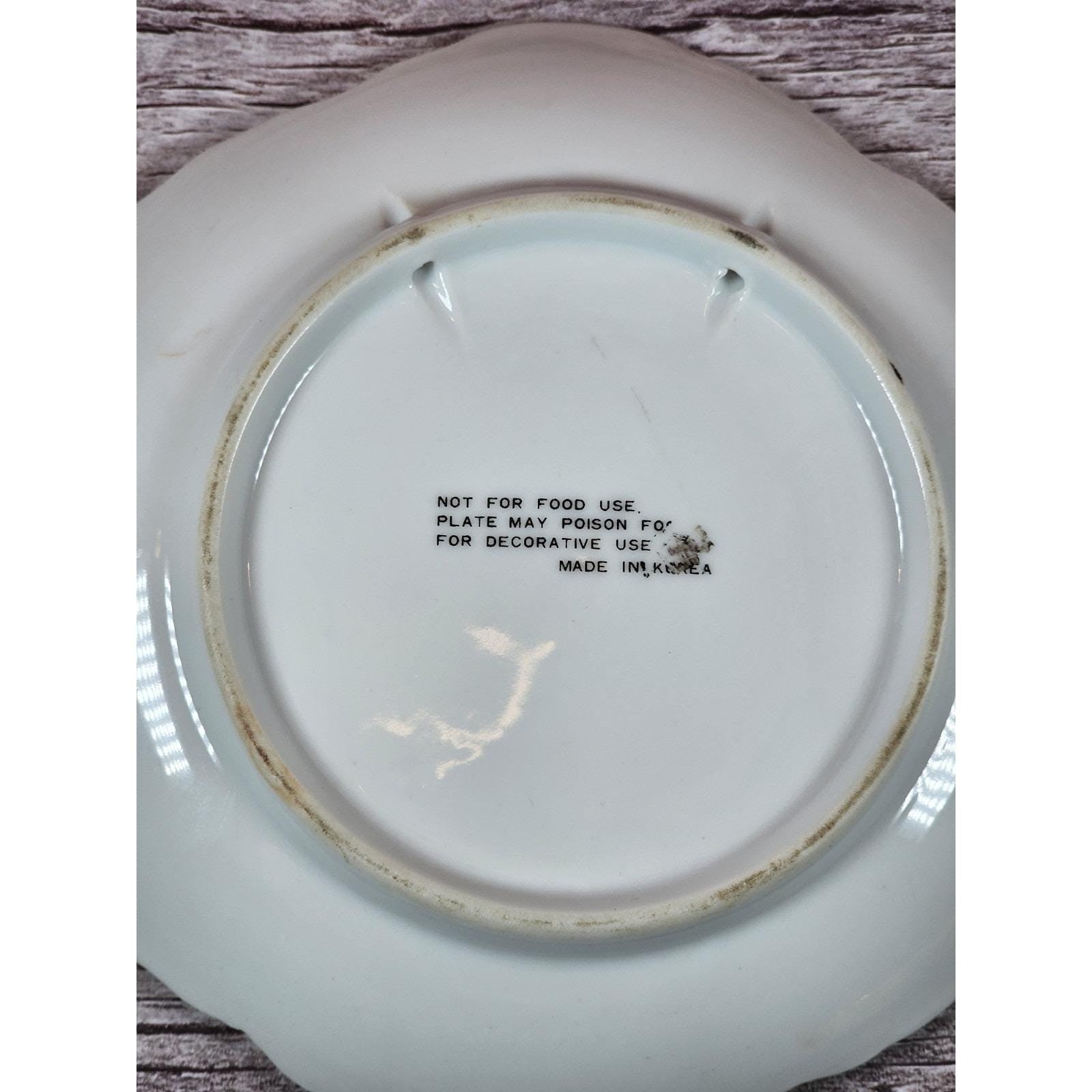 Vintage San Francisco Souvenir Plate Gold Trim Scalloped 5.5"