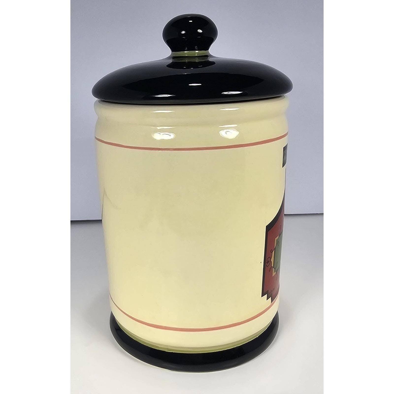 Oggi Chateau du Raisin Noir Canister Lid 6.5x5 Kitchen
